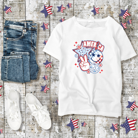 Retro 4th July Tee