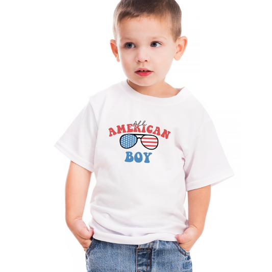 All American Boy White Tee